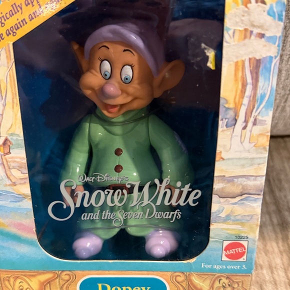 Disney Dopey Action Figure - Green Outfit and Purple Hat - Picture 3 of 8